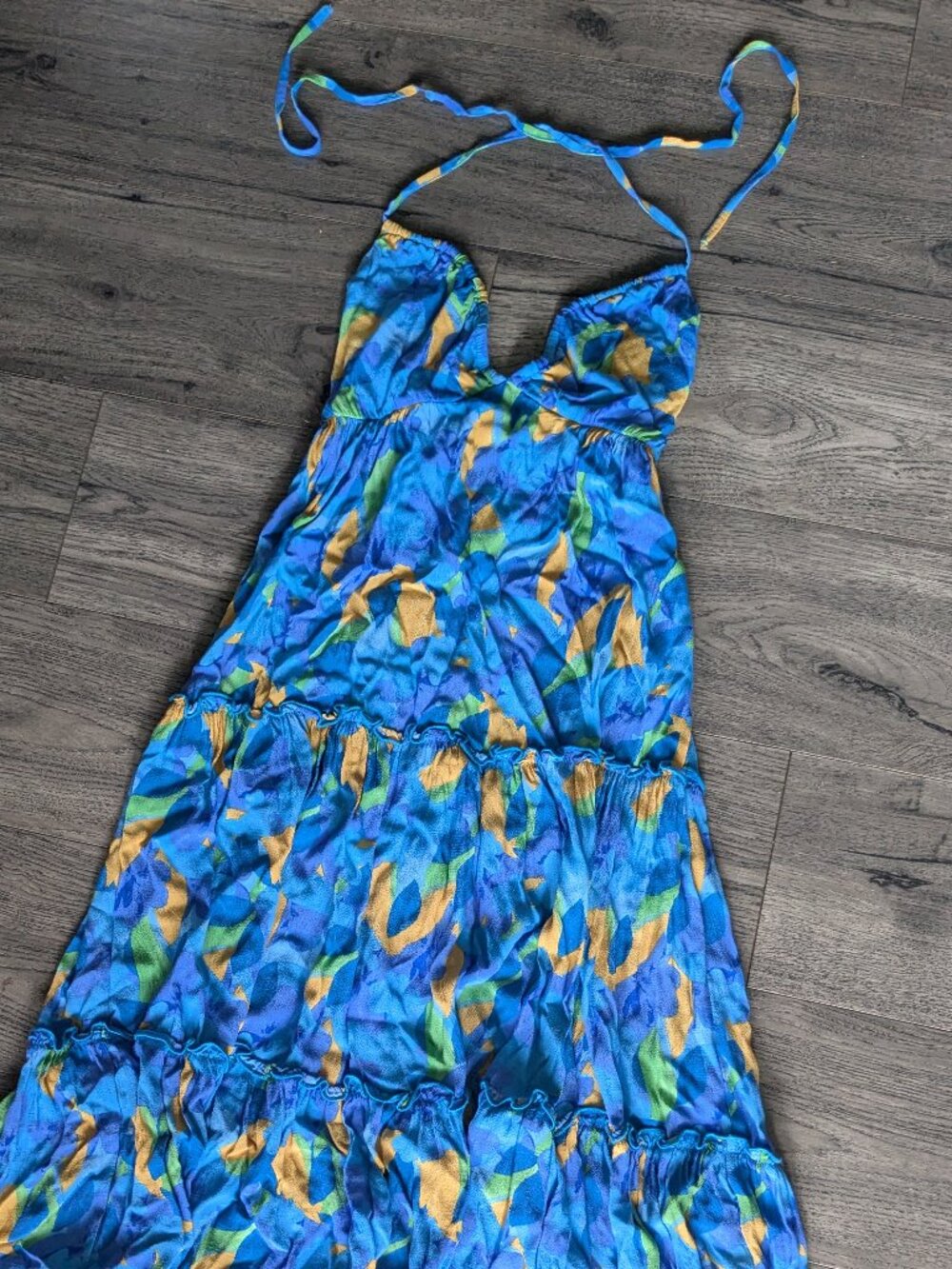 Colorful summer midi dress